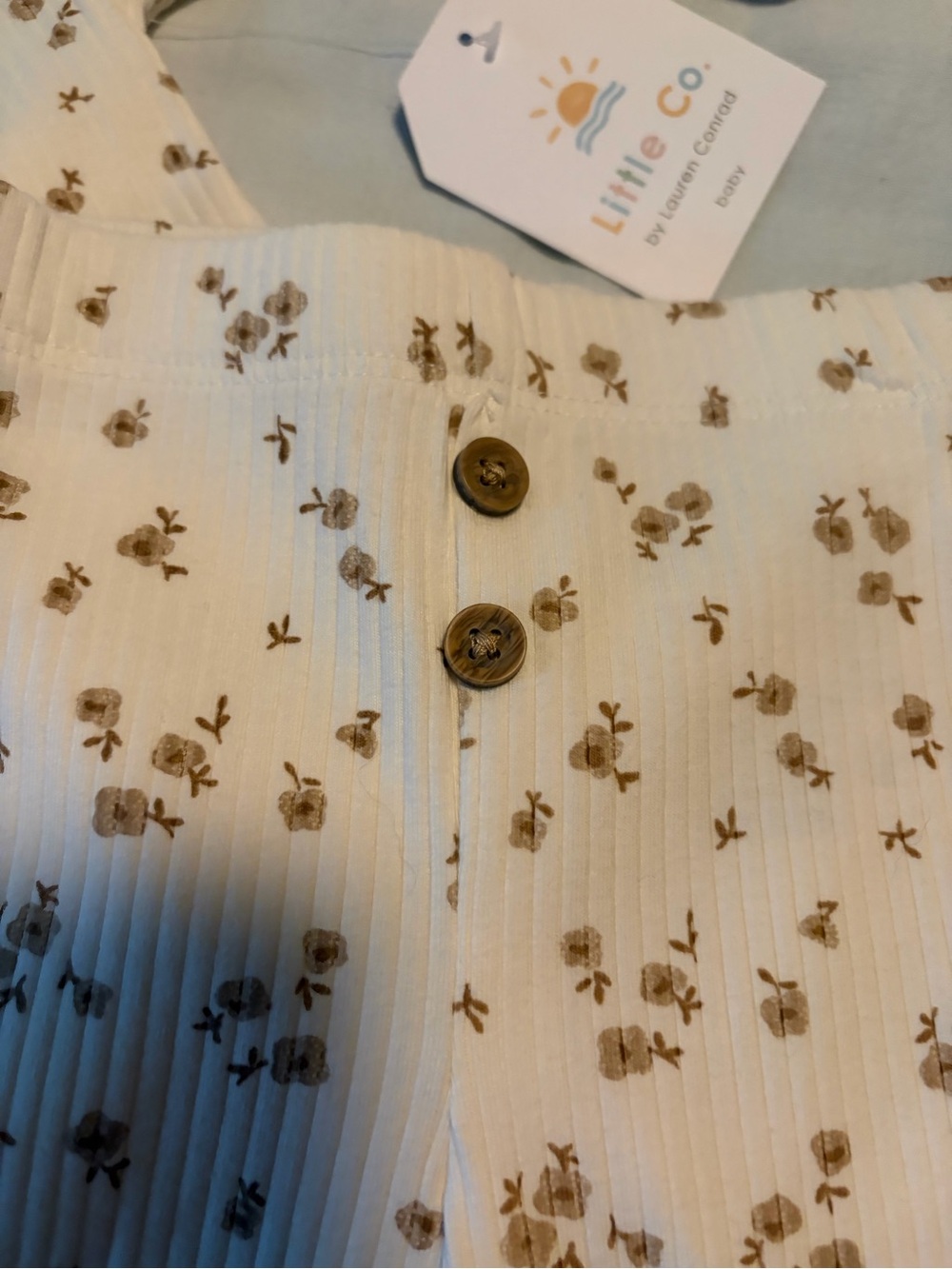 Little & Co Cream Floral Kids Matching Set